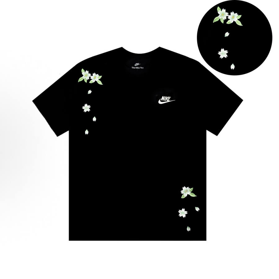 Nike Nike Swoosh T Shirts Unisex Black Crew Neck Moderate Straight Fit