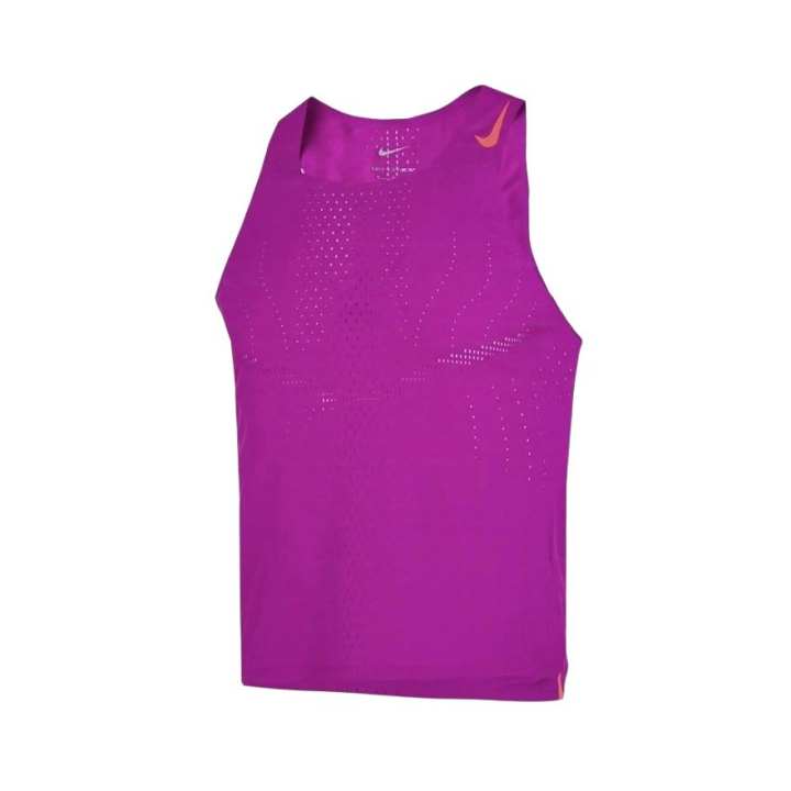 Nike Nike AEROSWIFT Tank Tops Men's Vibrant Purple/Bright Red Crew Neck Moderate Racerback