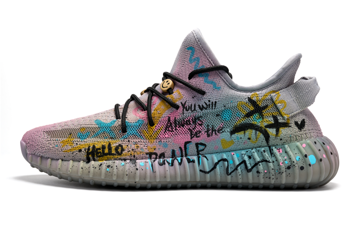 Adidas Adidas YEEZY BOOST 350 V2 Fabric Low top Casual Shoes Unisex Gray