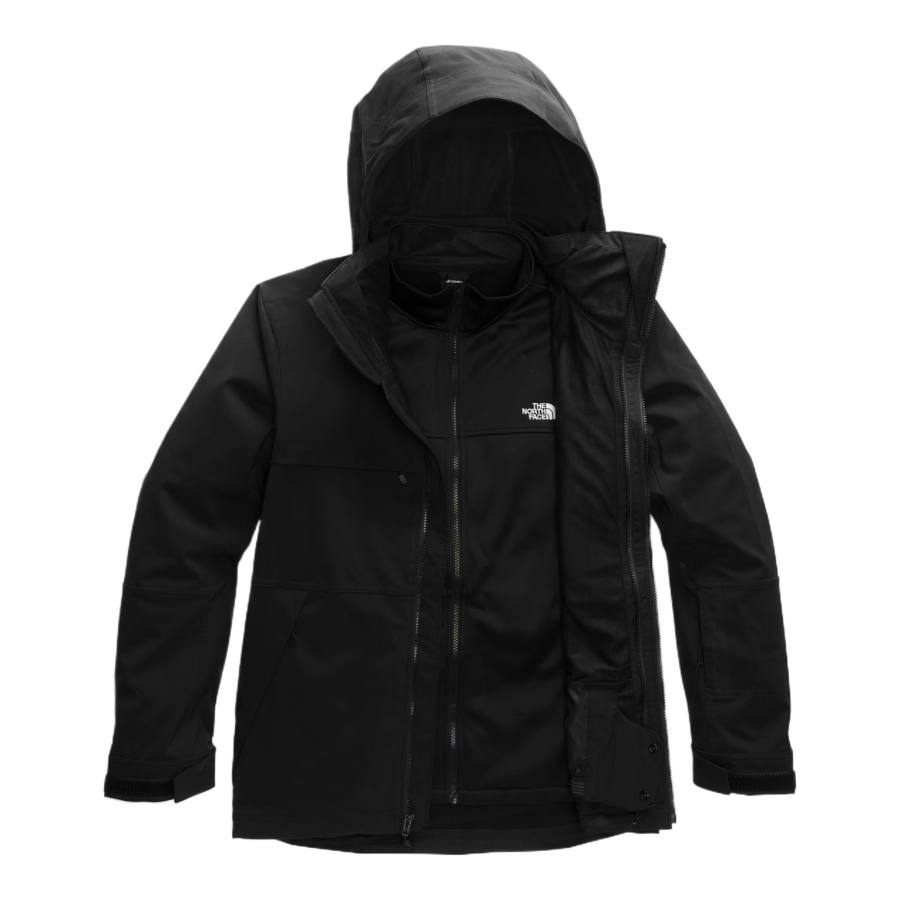 THE NORTH FACE Jackets Men's Black Hooded Detachable Moderate Straight Fit