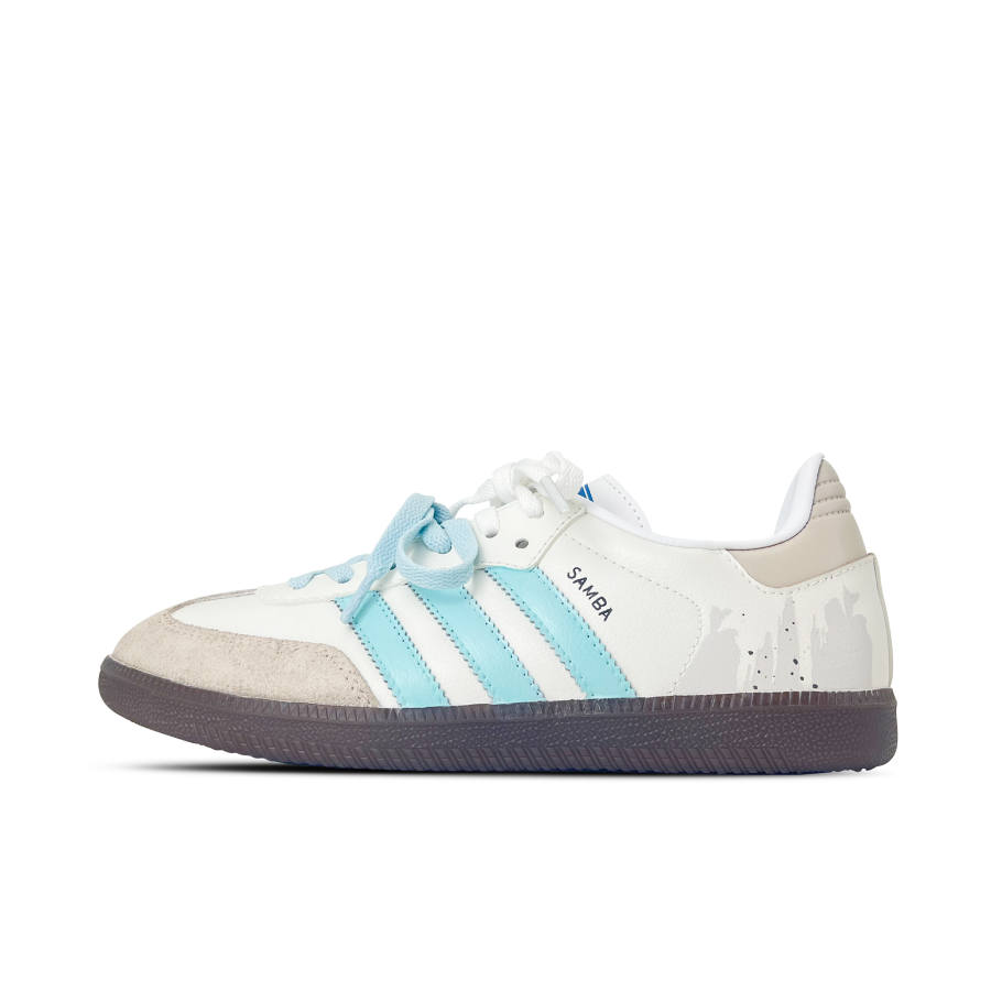 Adidas Originals SAMBA OG German Army Trainers Unisex Low Top White/Blue