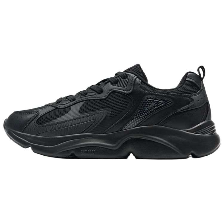 XTEP Abrasion Resistant Cushioning Abrasion Resistant Cushioning Low top Chunky Sneakers Men's Black