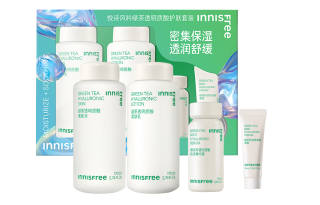 Innisfree YUESHIFENGYIN Green Tea Soothing Hyaluronic Acid Skincare Sets Moisturizing And Hydrating Four Piece Set