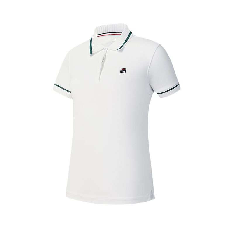 FILA Tennis Polo Shirt Women's Jade White