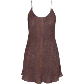 Réalisation Par X FRANKIES BIKINIS Slip Dresses Women's Brown Tones Moderate Short