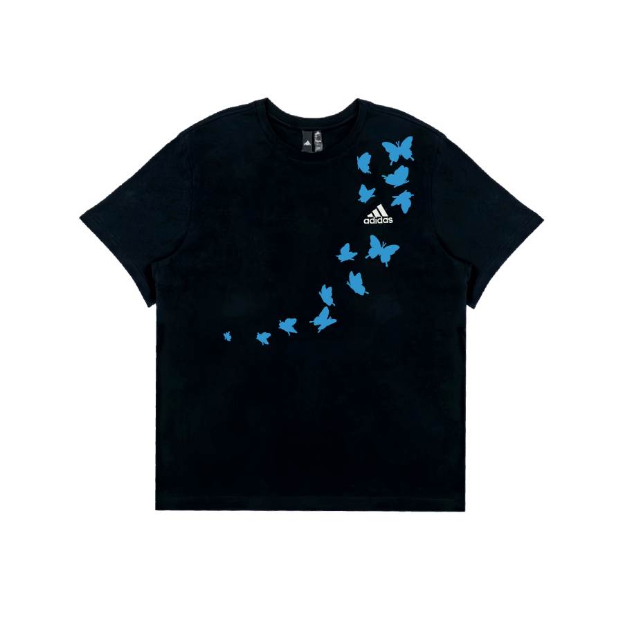 Adidas Adidas T Shirts Unisex Black Crew Neck Moderate Straight Fit