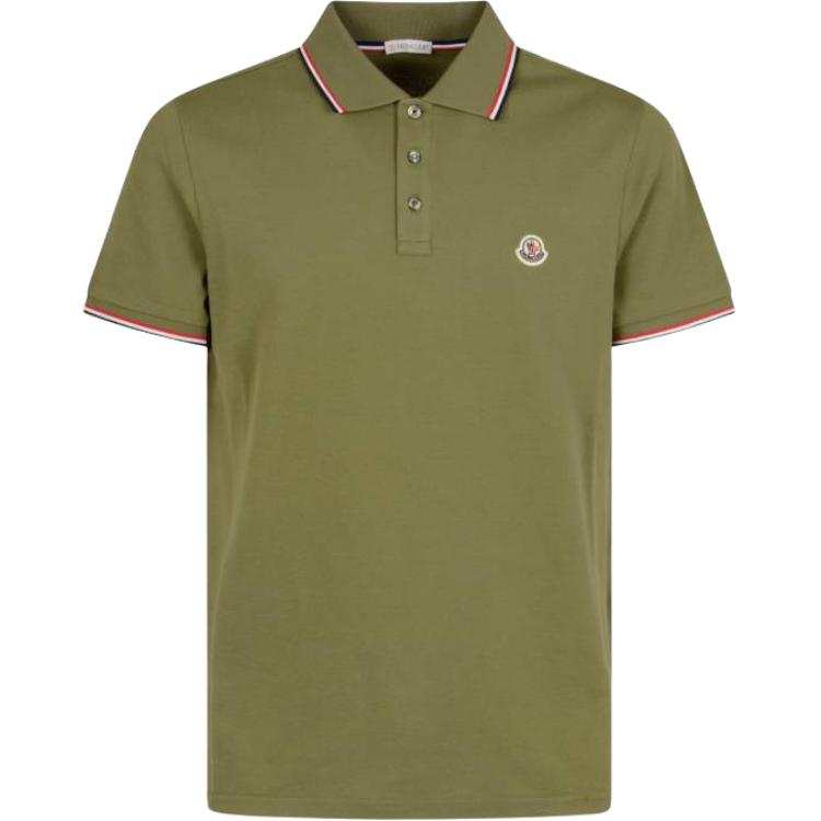 Moncler Moncler logo-patch polo shirt