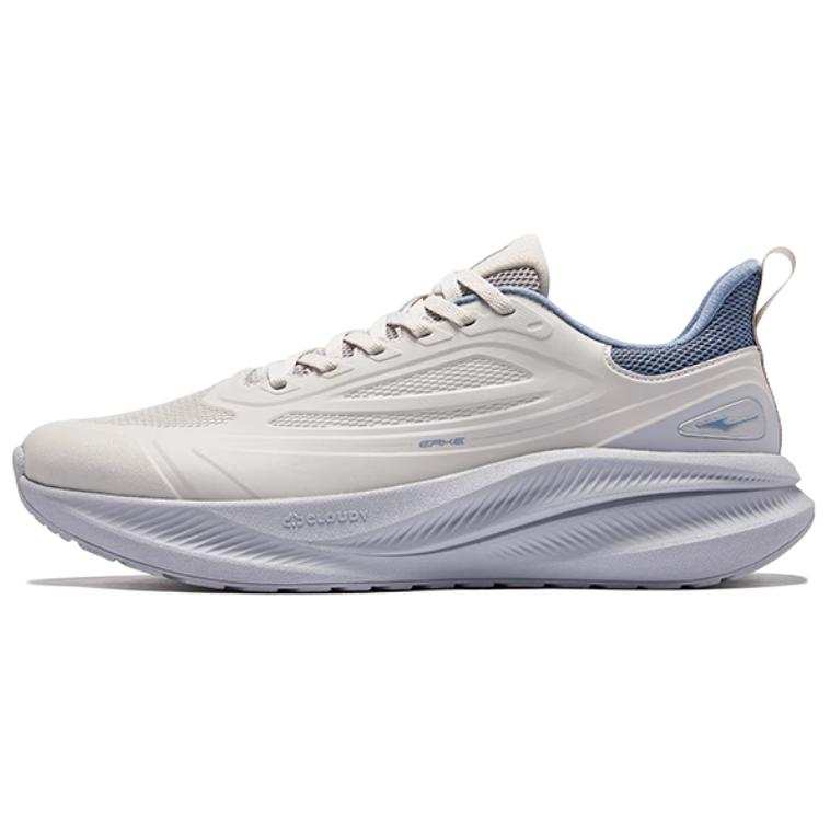 Erke Abrasion Resistant Breathable Abrasion Resistant Breathable Low top Casual Running Shoes Men's Gray