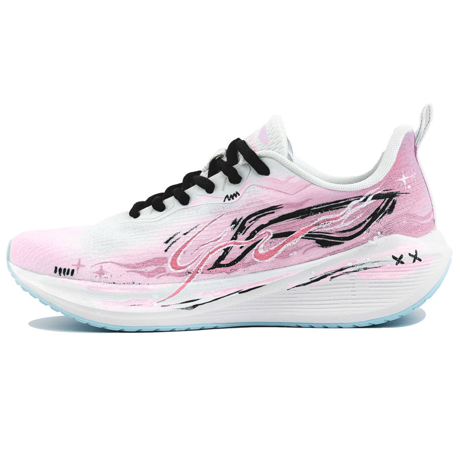 Li-Ning Li Ning Wuyue Cushioning Breathable Low top Casual Running Shoes Men's Pink