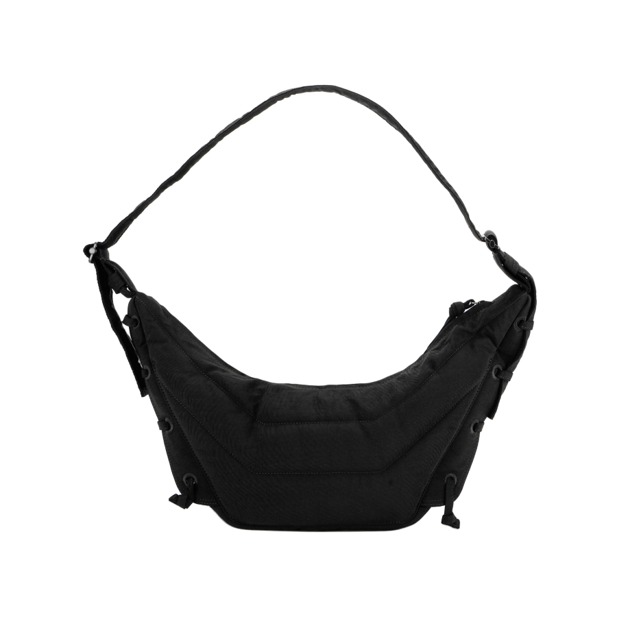 Lemaire Polyamide Croissant Bag, Handbag, Shoulder Bag, Crossbody Bag Small Unisex Chocolate