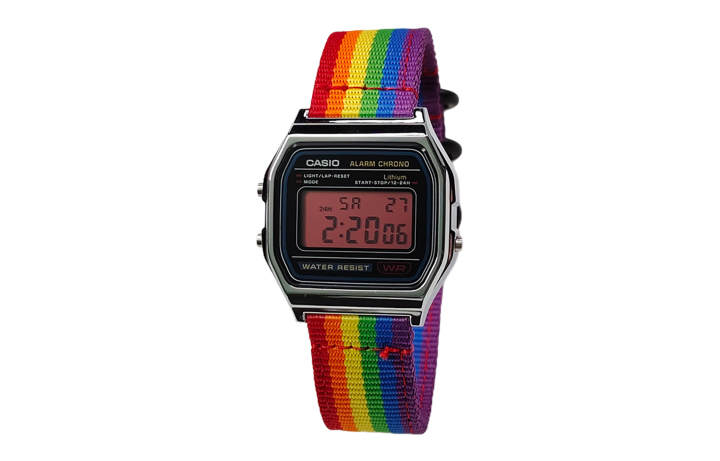 CASIO CASIO Custom Collection Quartz Movement Nylon Strap Watch Unisex Black Dial