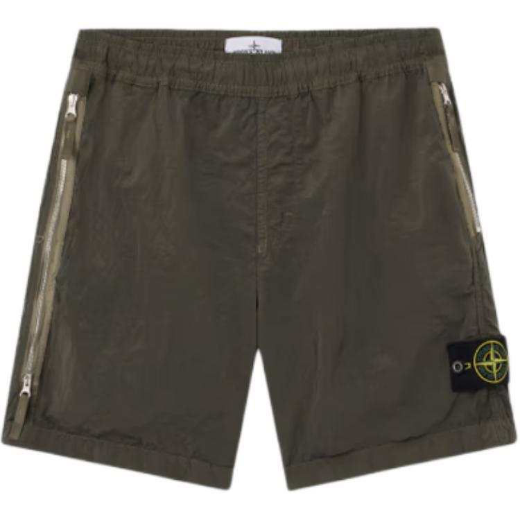 STONE ISLAND Casual Shorts Men's Army Green