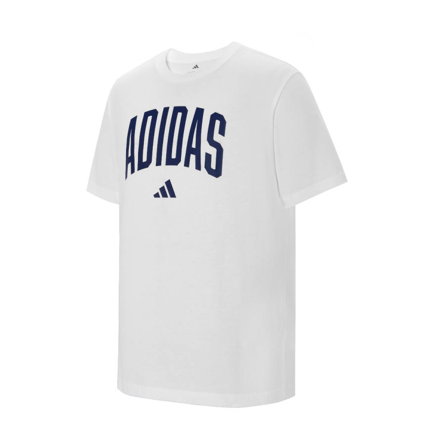 Adidas Adidas T Shirts Men's White Crew Neck Moderate