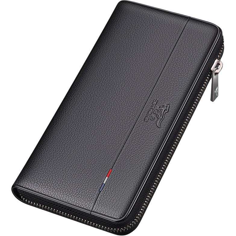 SEPTWOLVES SEPTWOLVES Cow Leather Wallet Regular Men's Black