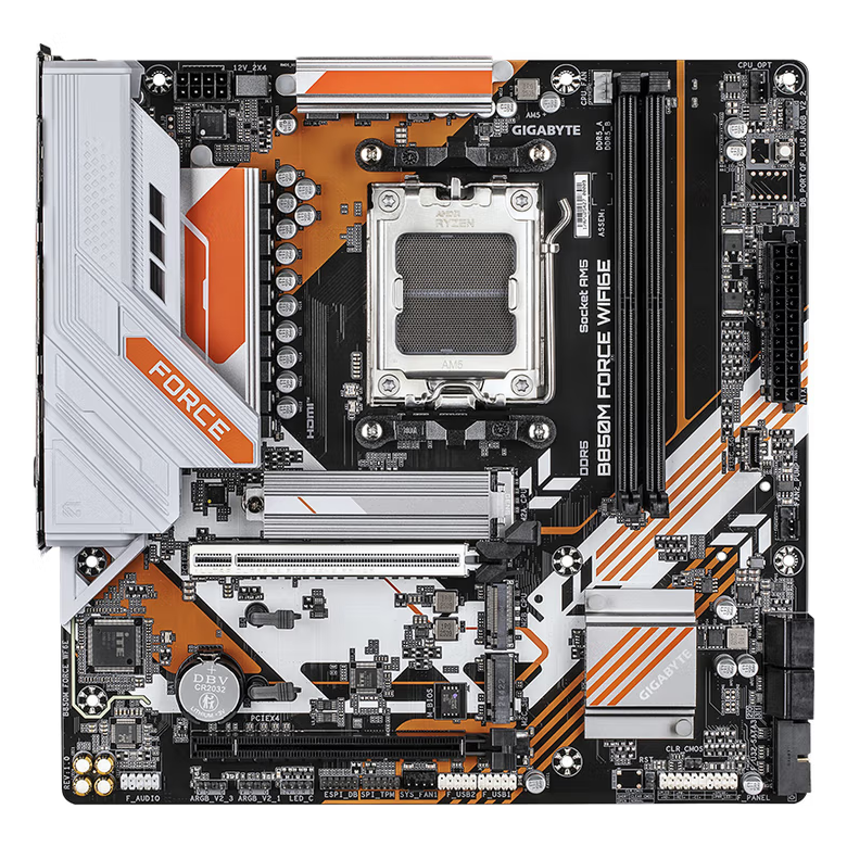 GIGABYTE GIGABYTE B850M FORCE WIFI6E War Eagle AMD Rich Interface Motherboards