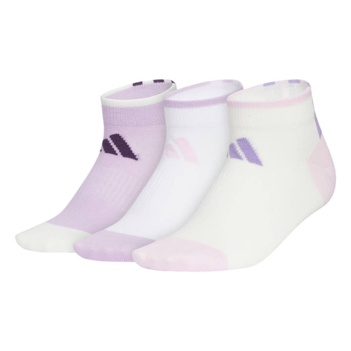Adidas Adidas Socks 3 Pack Powder Plum Purple White Jade White Kids'