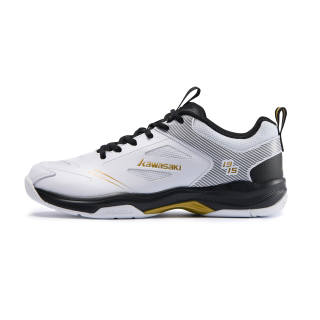 Kawasaki Badminton Shoes Unisex Low Top White Black