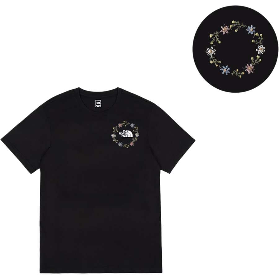 THE NORTH FACE T Shirts Men's Black Crew Neck Straight Fit