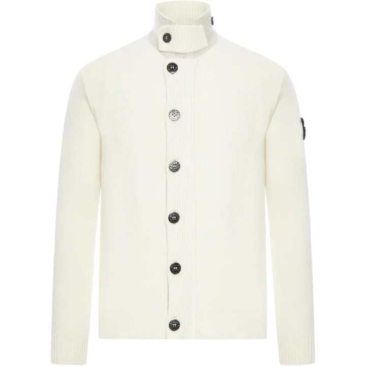 STONE ISLAND STONE ISLAND Logo Patch Buttoned Cardigan