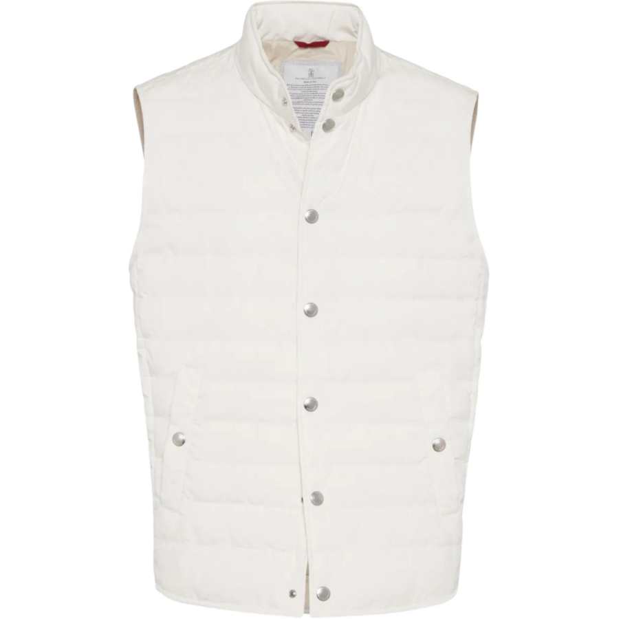 Brunello Cucinelli quilted snap-fit fastening vest