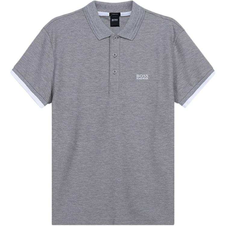 HUGO BOSS Polo Shirt Men's Gray