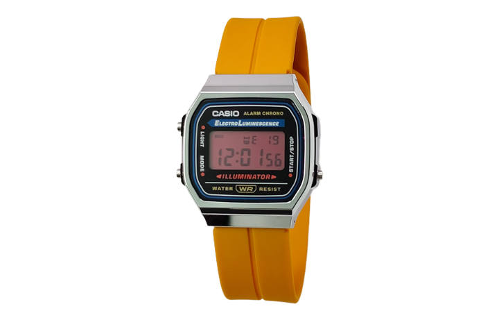 CASIO CASIO Custom Collection Quartz Movement Silicone Strap Watch Men's Watches Black Dial