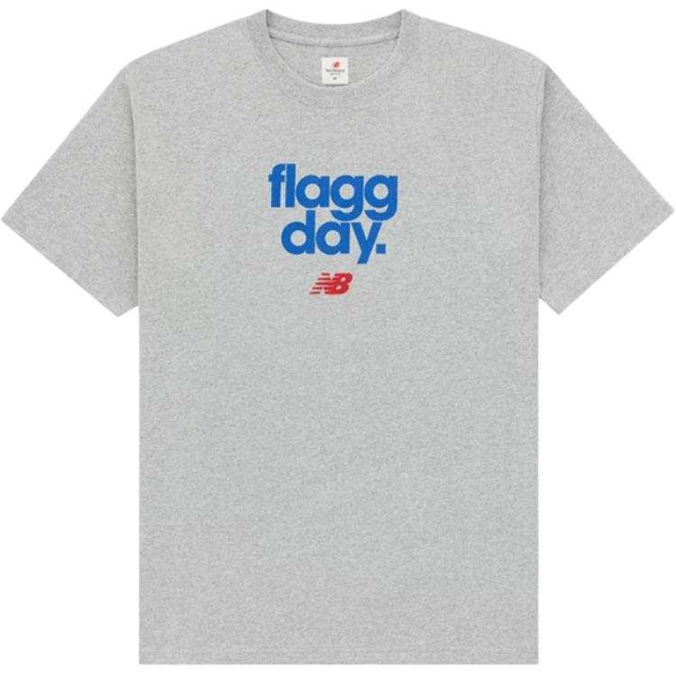 New Balance New Balance T Shirts Unisex Gray Crew Neck Moderate Straight Fit