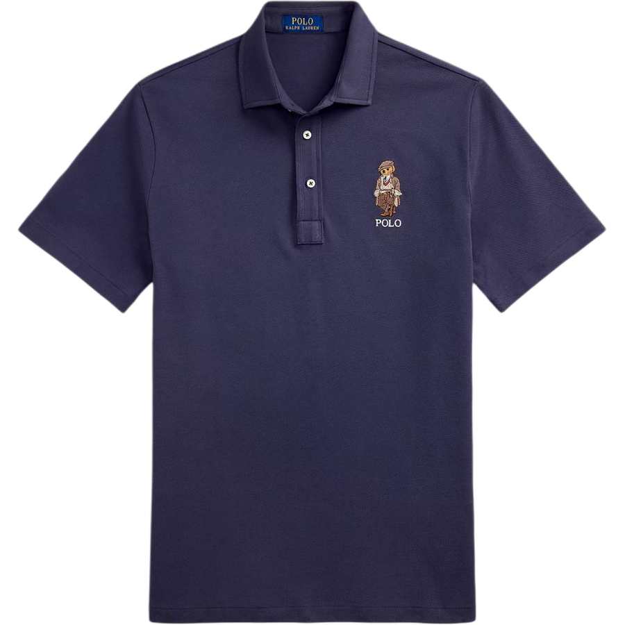 Polo Ralph Lauren Bear-Embroidered Buttoned Polo Shirt