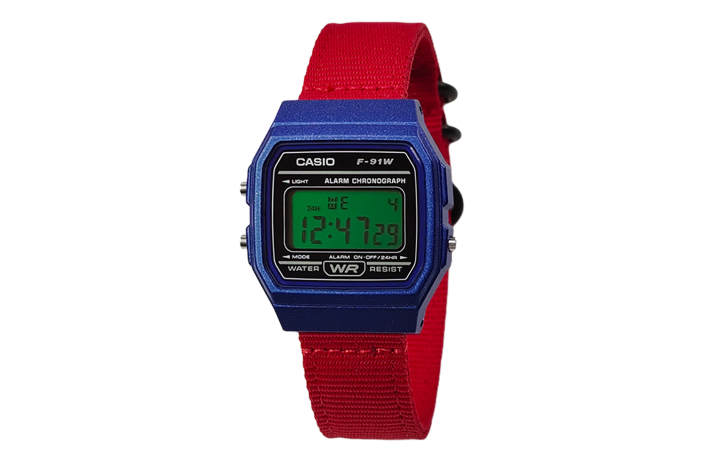 CASIO CASIO Custom Collection Quartz Movement Nylon Strap Watch Unisex Black Dial