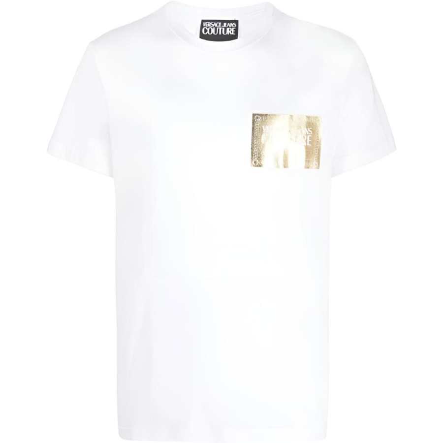 VERSACE JEANS COUTURE 【Previous Season】logo-print cotton T-shirt