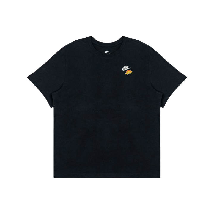 Nike Nike Swoosh T Shirts Men's Black Crew Neck Moderate Straight Fit