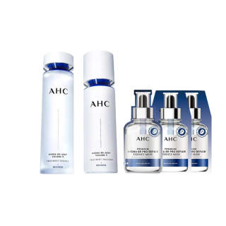 A.H.C Watery Radiance, Skincare Set, Salmon B5 Facial Mask Hydrating