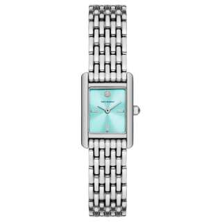 TORY BURCH Wrist Watches Quartz Movement Stainless Steel Strap 19*14mm Blue Dial Women's Watch 30m Water Resistant