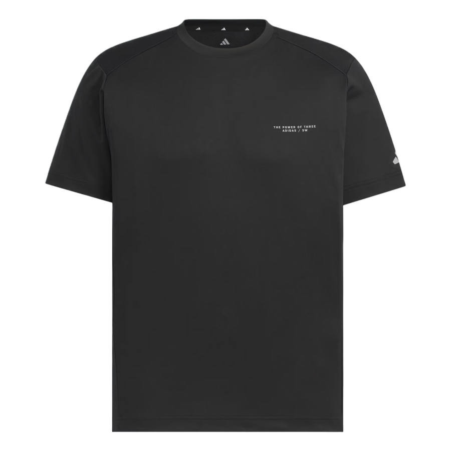 Adidas Adidas T Shirts Men's Black Crew Neck Moderate Straight Fit