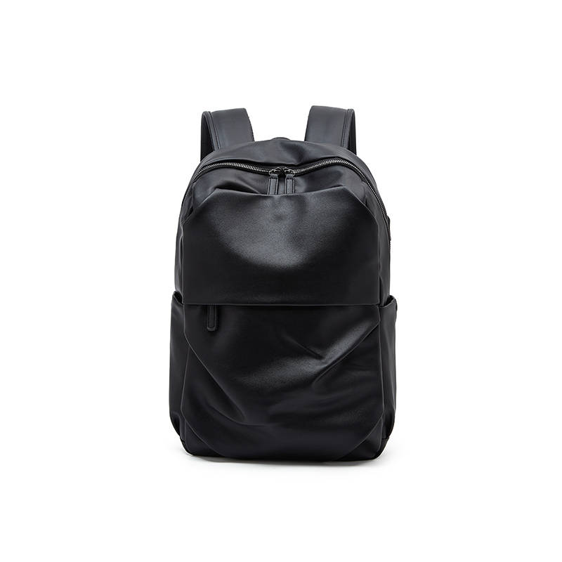 LAORENTOU Synthetic Leather Backpack Regular Men's Black/Black Gray/Khaki