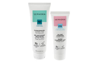 Sephora Hydrating Day Cream Cleanser Skincare Sets Moisturizing Cleaning 125ml+50ml