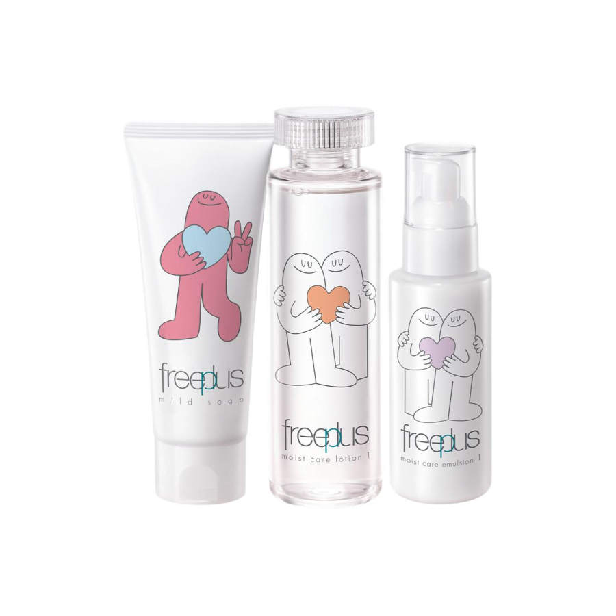 Freeplus FULIFANGSI Cleanser Refreshing Watery Lotion Skincare Sets Moisturizing And Hydrating 100g+160ml+100ml