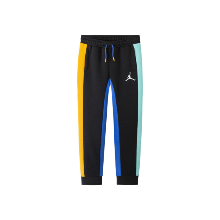 Jordan Jordan Knitted Sweatpants Air Thermal Patchwork Comfortable Fleece Lined Black Kids'