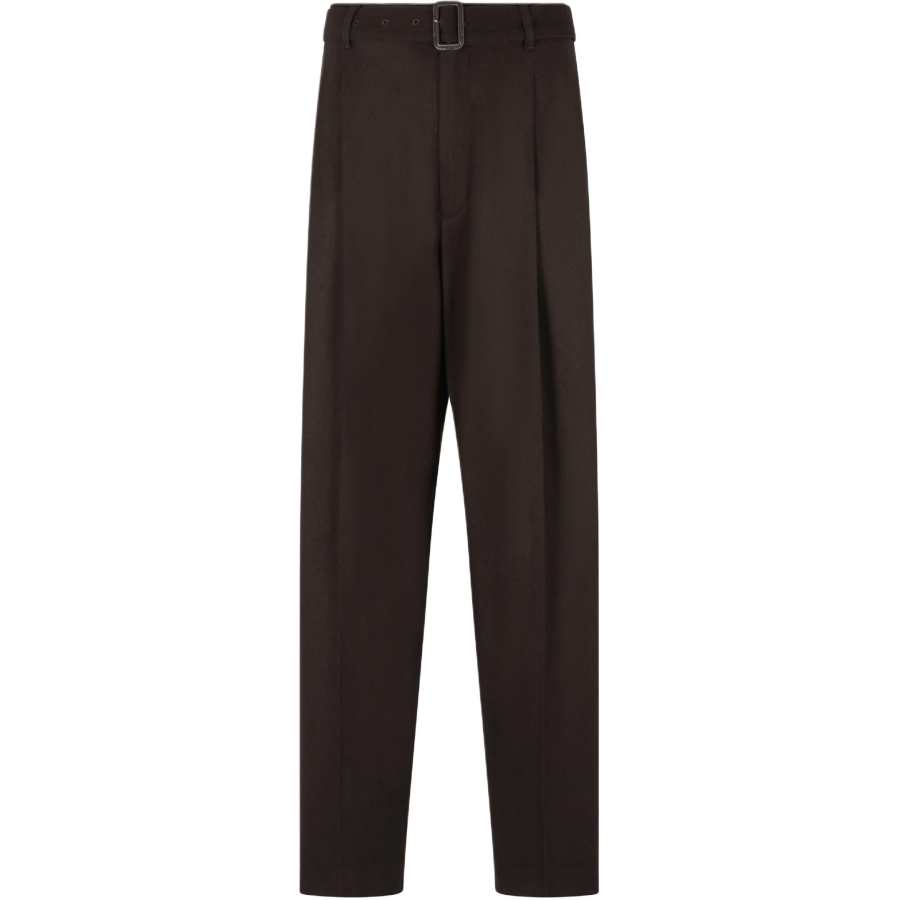 Emporio Armani Virgin wool trousers with belt