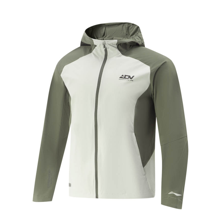 Li-Ning Li Ning Jackets & Coats Men's White Birch Gray/Military Green