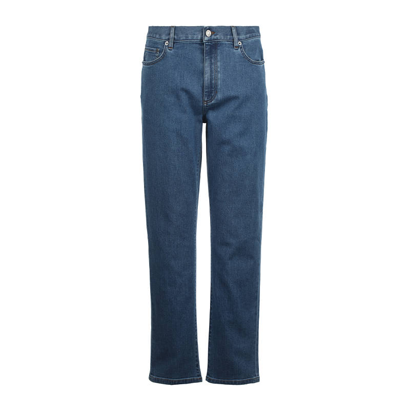Ermenegildo Zegna Jeans Men's Blue Moderate Straight Fit Pants