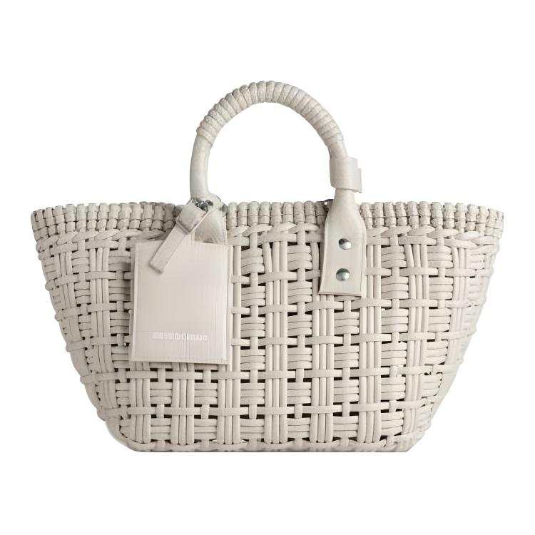 Balenciaga Woven Raffia Basket Bag