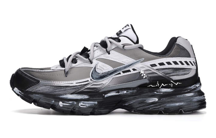Nike Nike Initiator Low top Casual City Commuting Running Shoes Unisex Black White Gray