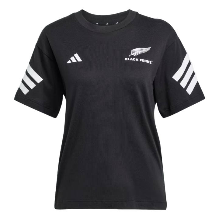 Adidas Adidas Free Shipping With AdiClub Black Ferns 3 Stripes Tee