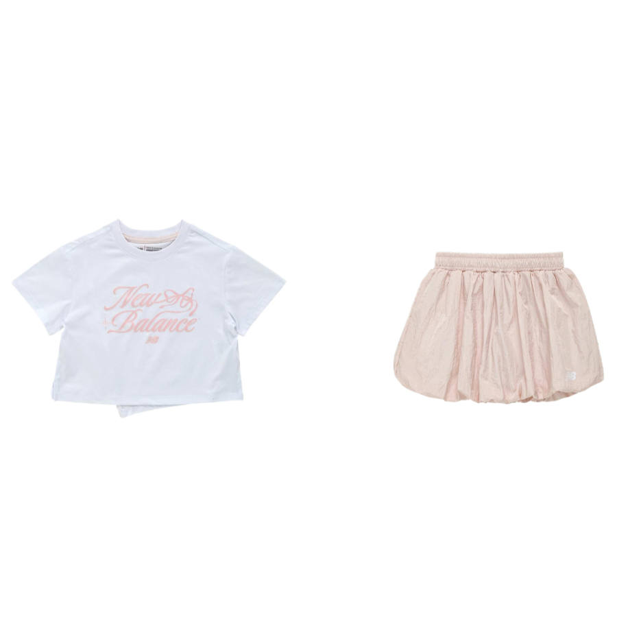 New Balance Children Aged 3 7 Years Old New Balance Skirt Set NBgC 2 Piece Set