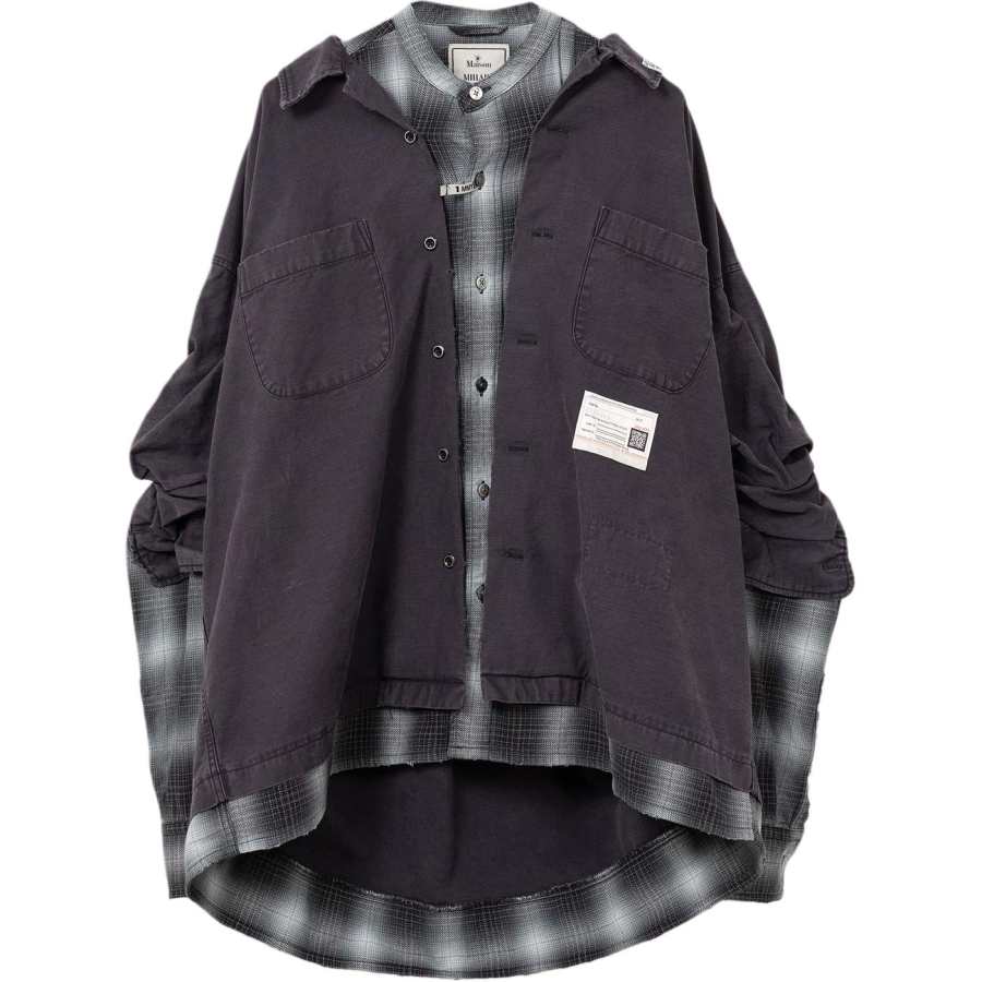 Maison Mihara Yasuhiro layered Long sleeve jacket