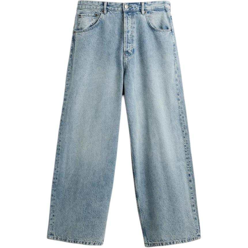 ZARA Jeans Men's Light Blue Moderate Wide Leg Pants