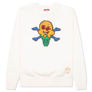 Ice Cream Sweaters Unisex Whisper White Crew Neck Moderate