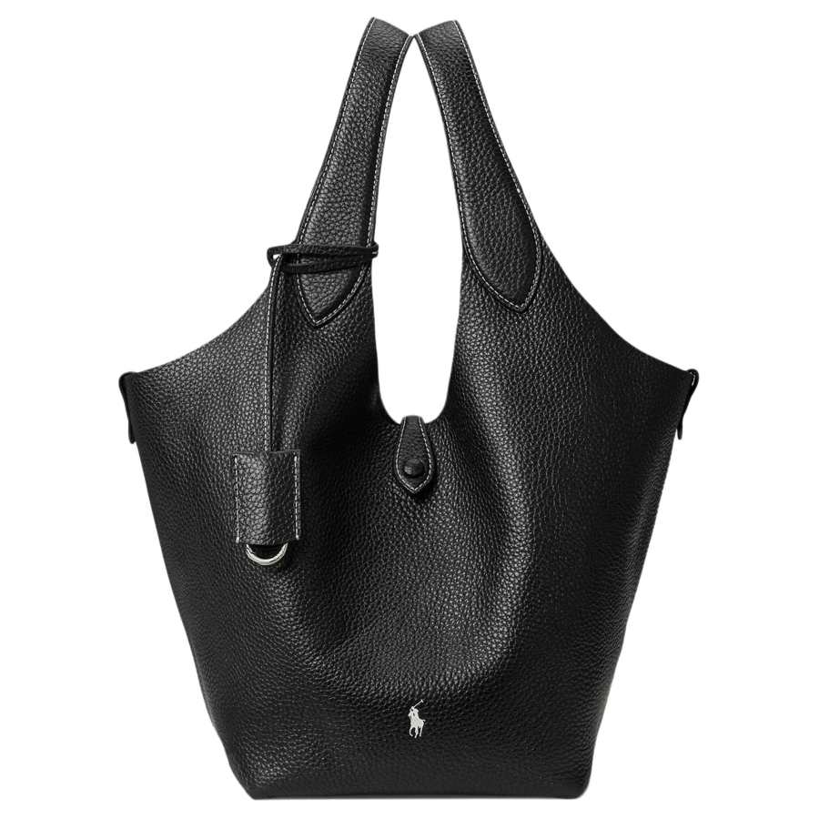 Polo Ralph Lauren pebble-texture top-handle bag