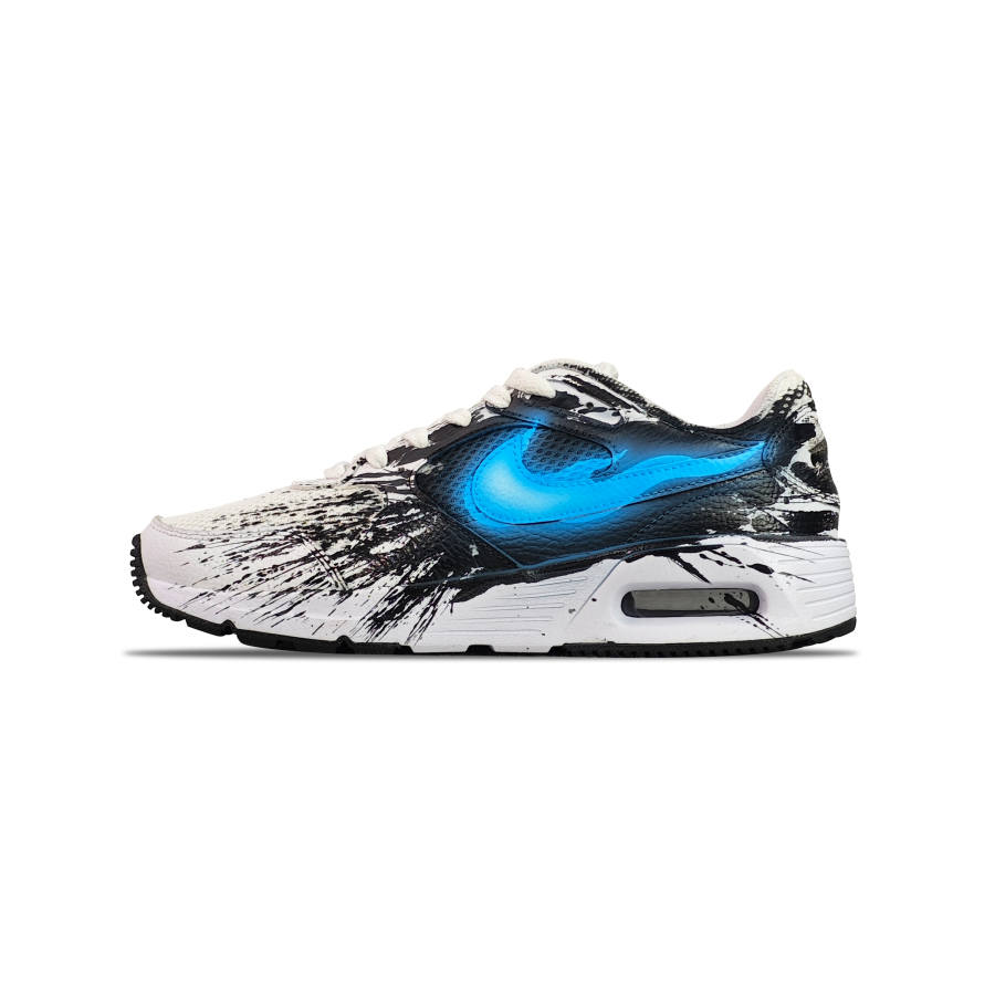 Nike Nike Air Max SC Cushioning Abrasion Resistant Breathable Low top Running Shoes Men's Blue Black